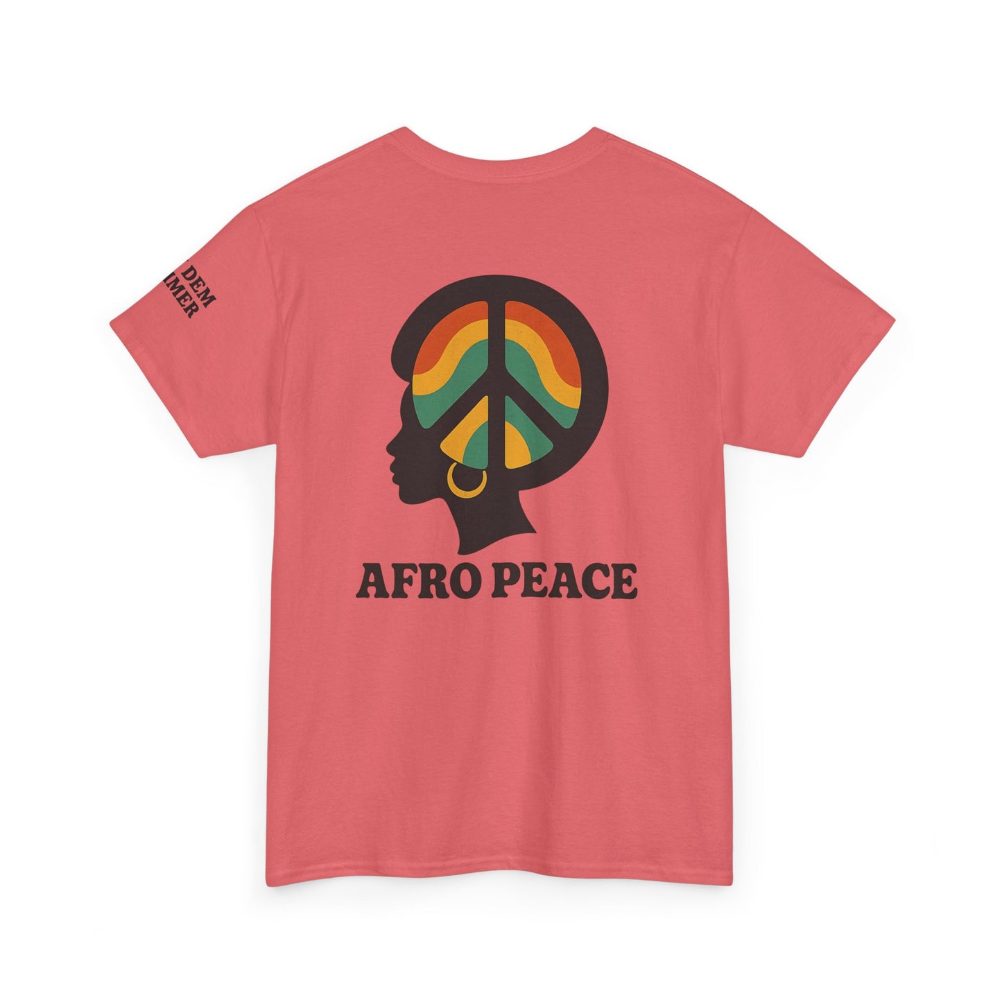 Bun Dem Summer Afro Peace Unisex Tee, Empire Edition Afrocentric Cotton T-Shirt, Peace Sign Shirt, Black History Month Apparel, Gift for Activists, Cultural Pride Wear
