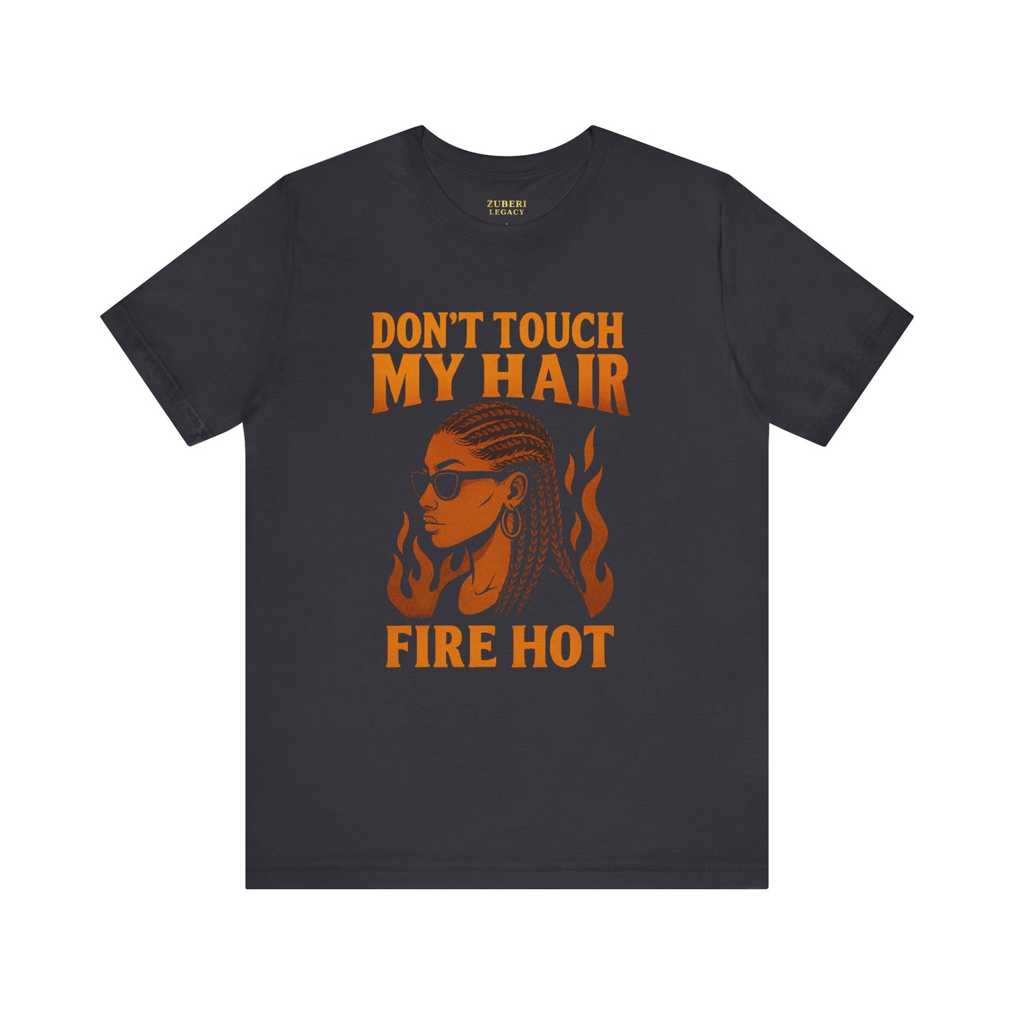 Fire Hot Hair Graphic Tee, Unisex Jersey Short Sleeve Tee, Afrocentric T-Shirt, Black Pride Apparel, Unique Gift for Her, Fun Casual Wear