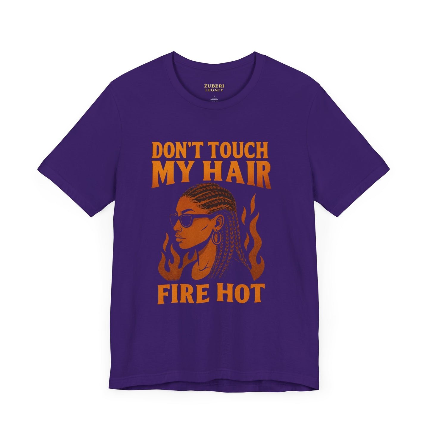 Fire Hot Hair Graphic Tee, Unisex Jersey Short Sleeve Tee, Afrocentric T-Shirt, Black Pride Apparel, Unique Gift for Her, Fun Casual Wear