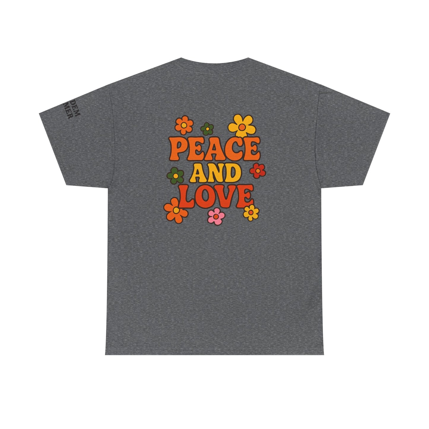 Summer Vibes Unisex Tee | Peace & Love Graphic Shirt, Casual Summer Outfit, Festival Wear, Gift for Friends, Retro Style