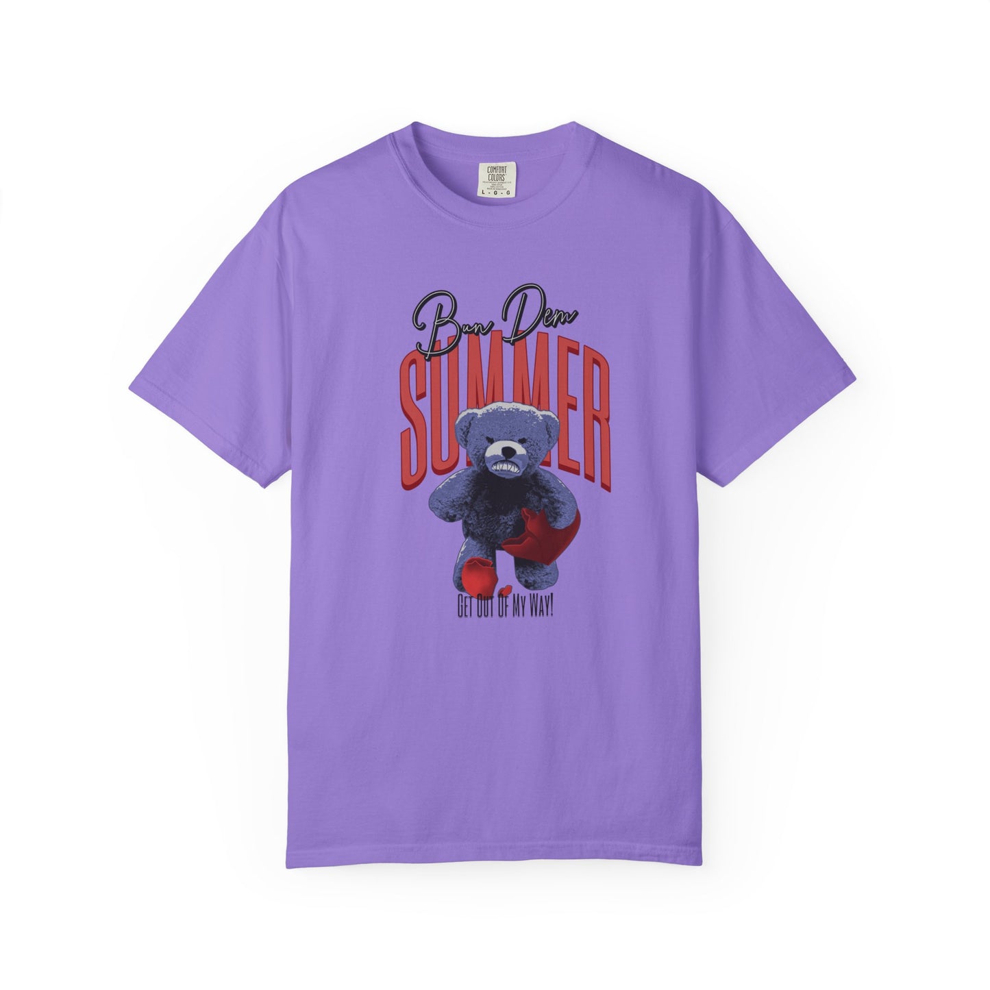 Bun Dem Summer Bear Graphic T-Shirt, Unisex Summer Tee Empire Edition, Get Out Of My Way T-Shirt, Gift for Summer Lovers, Casual Outfit Top