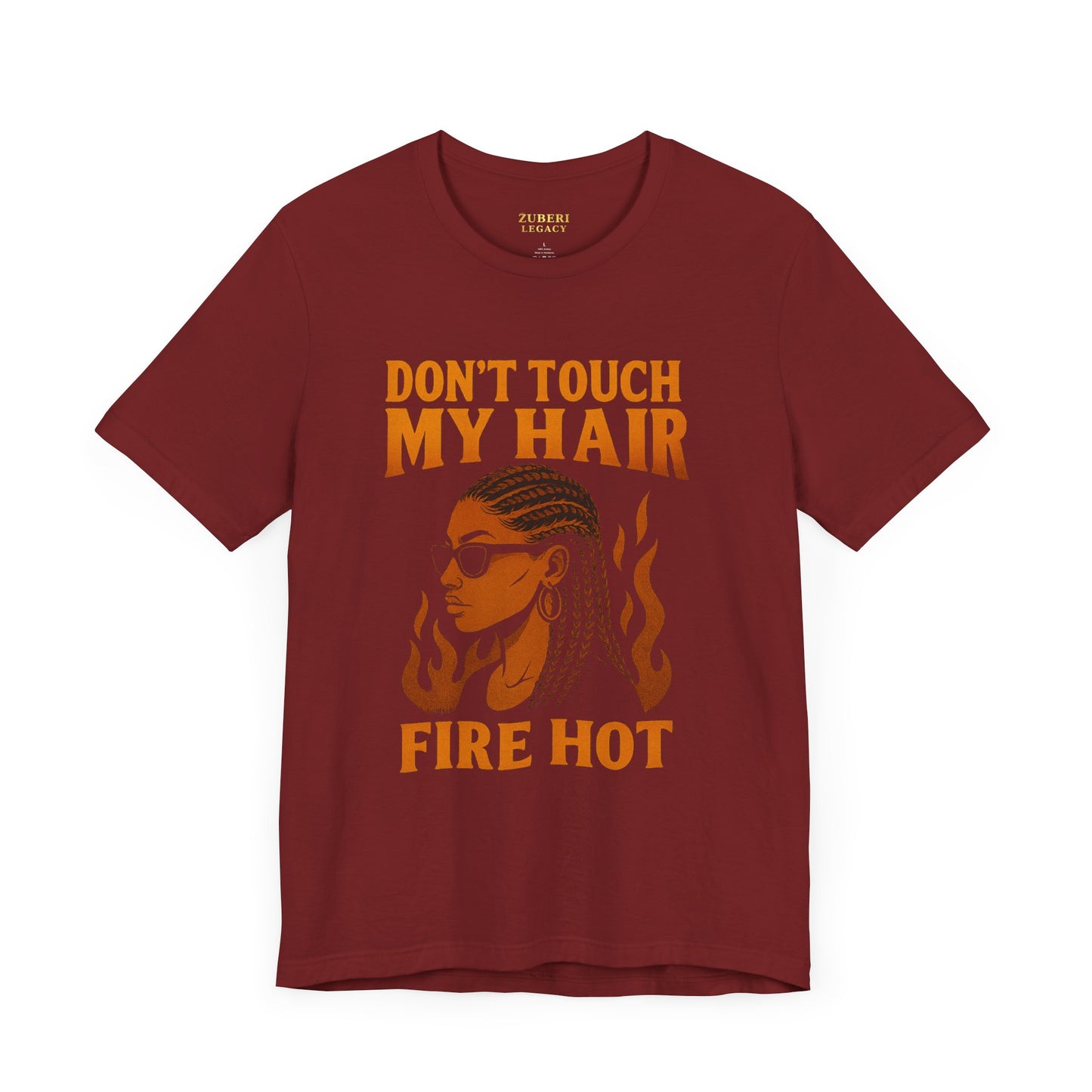 Fire Hot Hair Graphic Tee, Unisex Jersey Short Sleeve Tee, Afrocentric T-Shirt, Black Pride Apparel, Unique Gift for Her, Fun Casual Wear