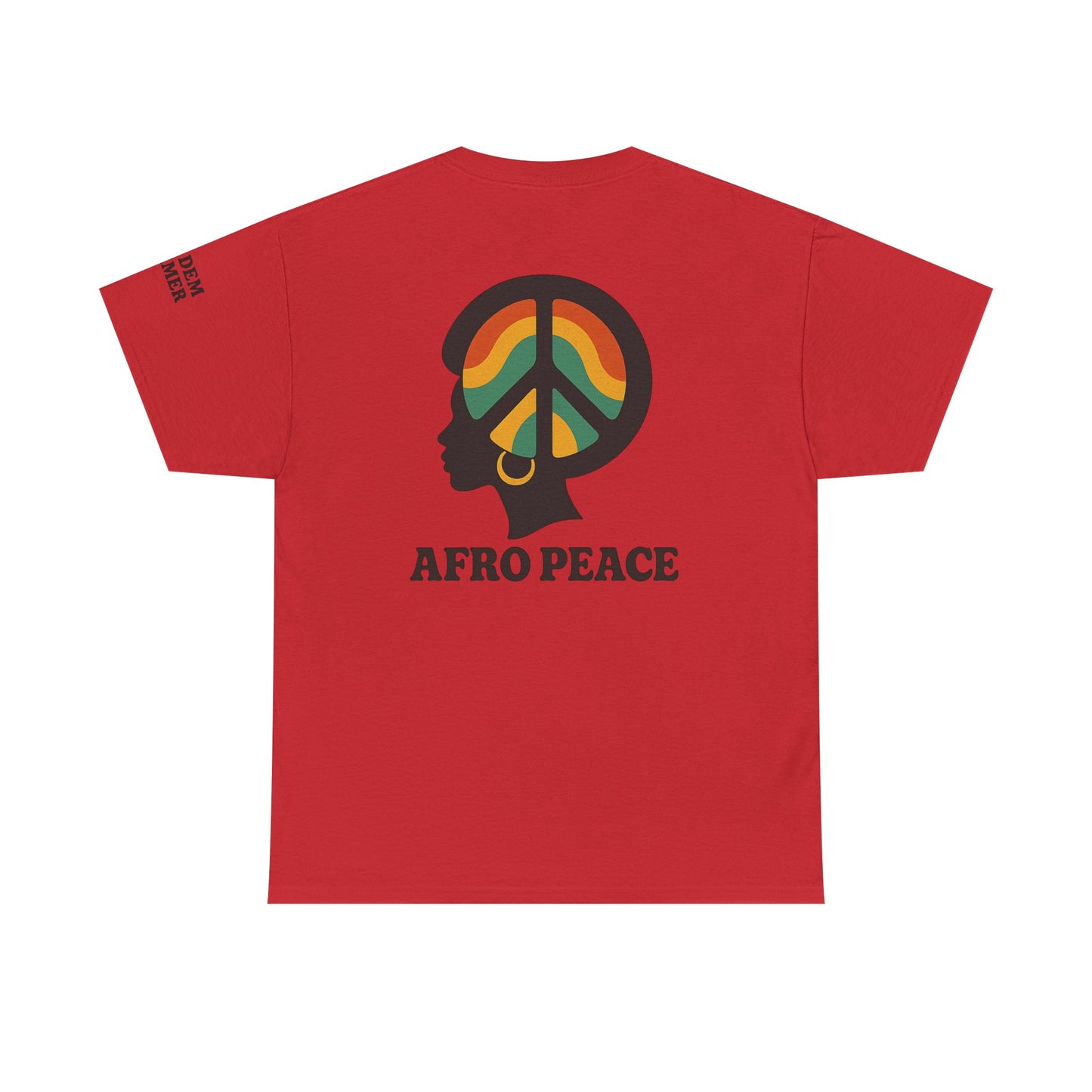 Bun Dem Summer Afro Peace Unisex Tee, Empire Edition Afrocentric Cotton T-Shirt, Peace Sign Shirt, Black History Month Apparel, Gift for Activists, Cultural Pride Wear