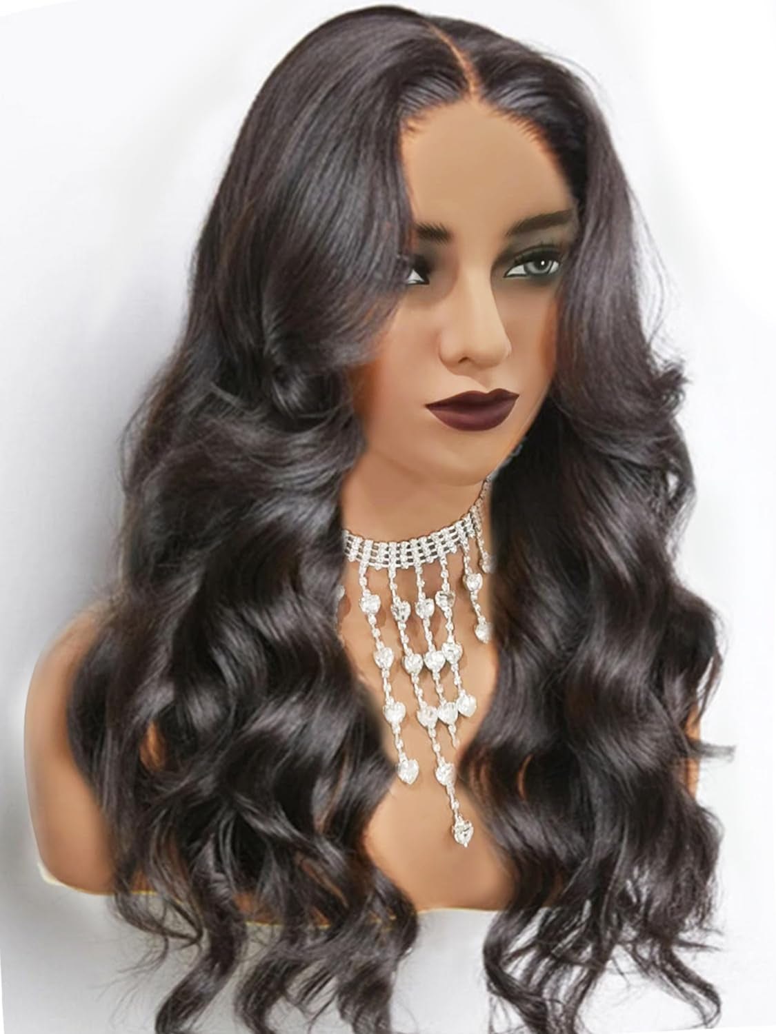 250 Density Human Hair Wig 13X4 HD Lace Front Wigs Pre Plucked Glueless Wig Human Hair Body Wave Wigs Human Hair for Black Women Frontal Wigs Human Hair Wigs Bleached Knots 18 Inch