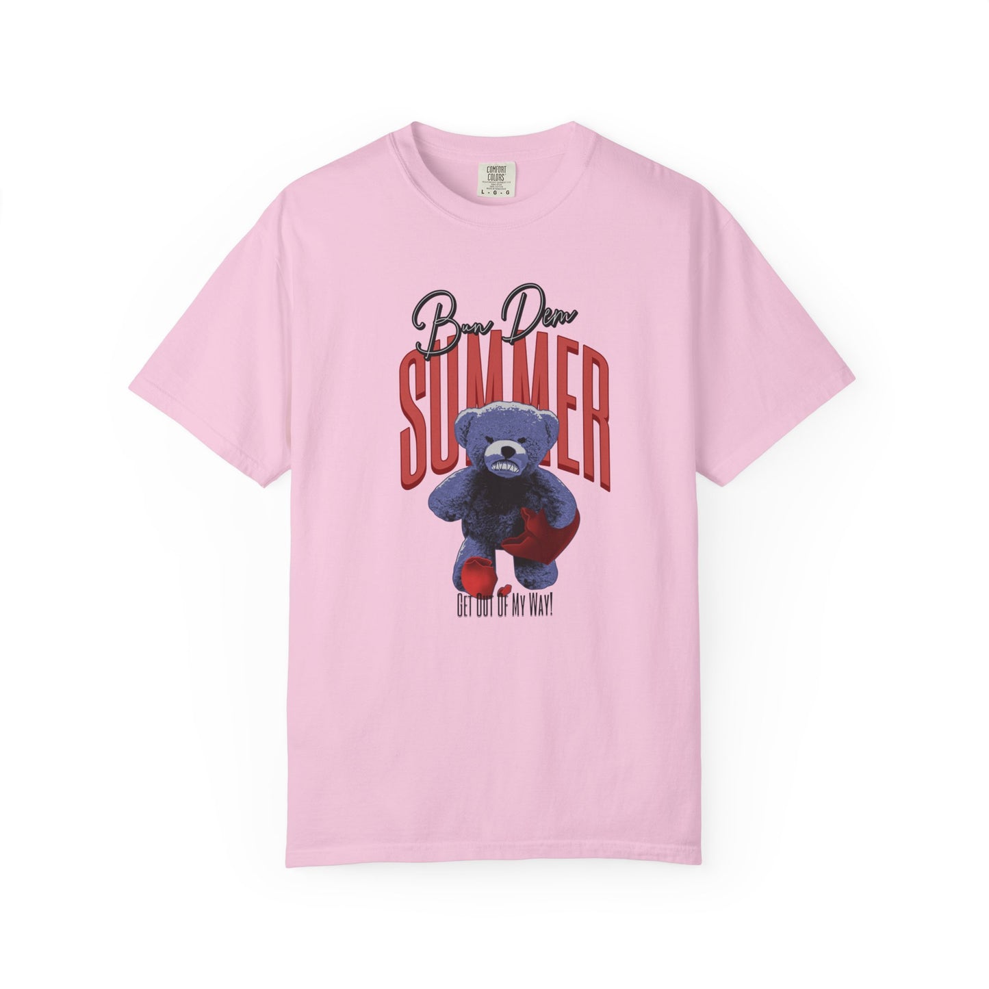 Bun Dem Summer Bear Graphic T-Shirt, Unisex Summer Tee Empire Edition, Get Out Of My Way T-Shirt, Gift for Summer Lovers, Casual Outfit Top