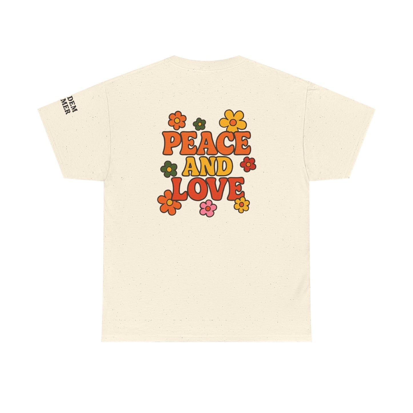 Summer Vibes Unisex Tee | Peace & Love Graphic Shirt, Casual Summer Outfit, Festival Wear, Gift for Friends, Retro Style
