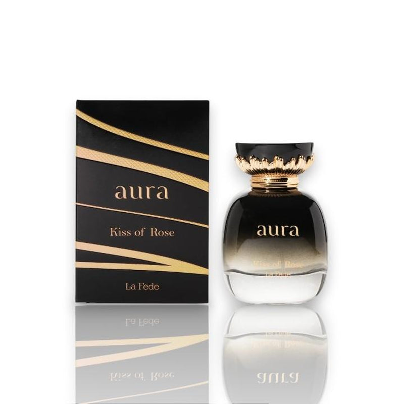Khadlaj Perfumes | La Fede | Aura | Kiss of Rose | Eau De Parfum | 100 ML - 3.4 Oz | Womens Fragrance | Fruity - Sweet - Musky Notes