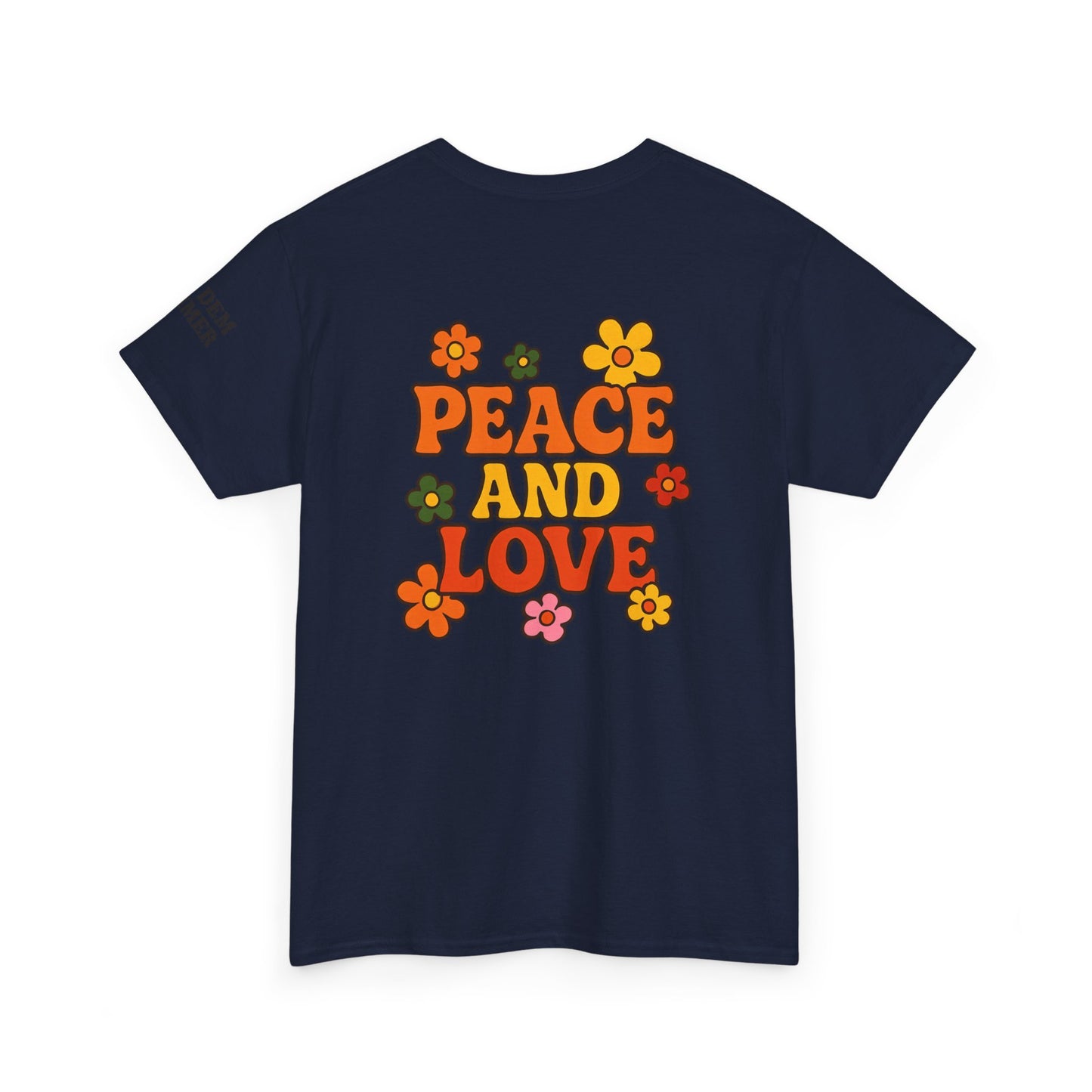 Summer Vibes Unisex Tee | Peace & Love Graphic Shirt, Casual Summer Outfit, Festival Wear, Gift for Friends, Retro Style