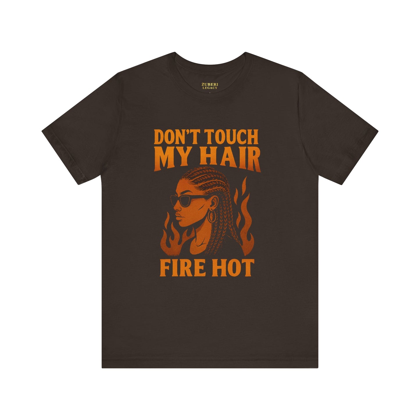 Fire Hot Hair Graphic Tee, Unisex Jersey Short Sleeve Tee, Afrocentric T-Shirt, Black Pride Apparel, Unique Gift for Her, Fun Casual Wear