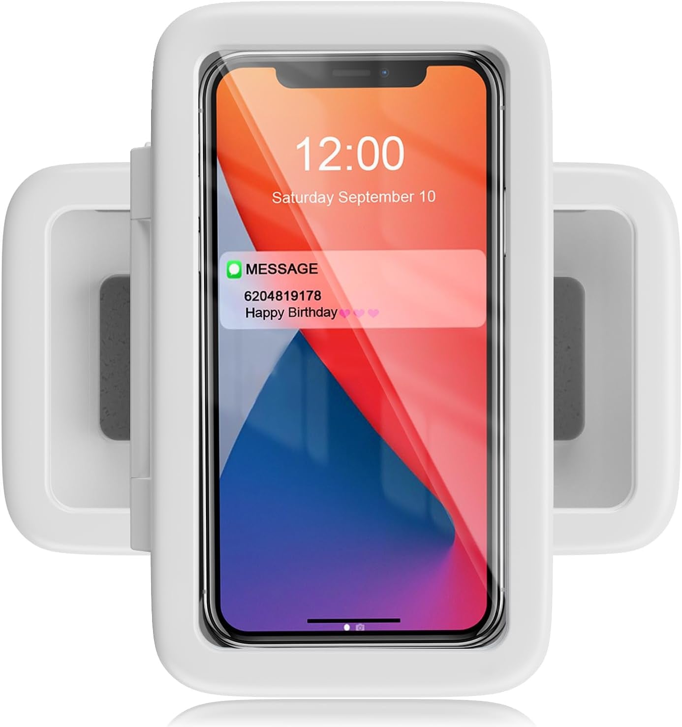 Shower Phone Holder Waterproof, 480° Rotatable Adjustable Bathroom Wall Phone Mount Stand, Anti-Fog High Sensitivity Iphone Case, anti Fog Case Bathroom Accessories for 4-7'' Cellphones