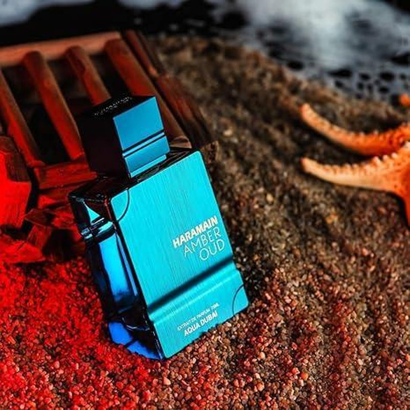 Al Haramain Amber Oud Aqua Dubai Extrait De Parfum Spray 60Ml (2.0 Oz) - Exotic Fragrance with Bergamot, Fruits, Amber & Musk, Long-Lasting Eau De Parfum for Men & Women