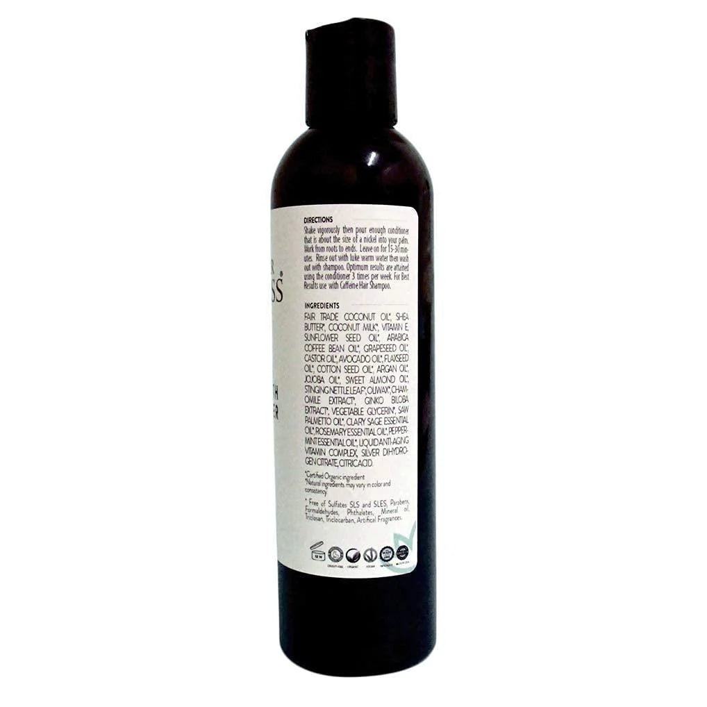 Organic Caffeine Conditioner Hair Mask Natural Hair Growth Formula 8 Oz