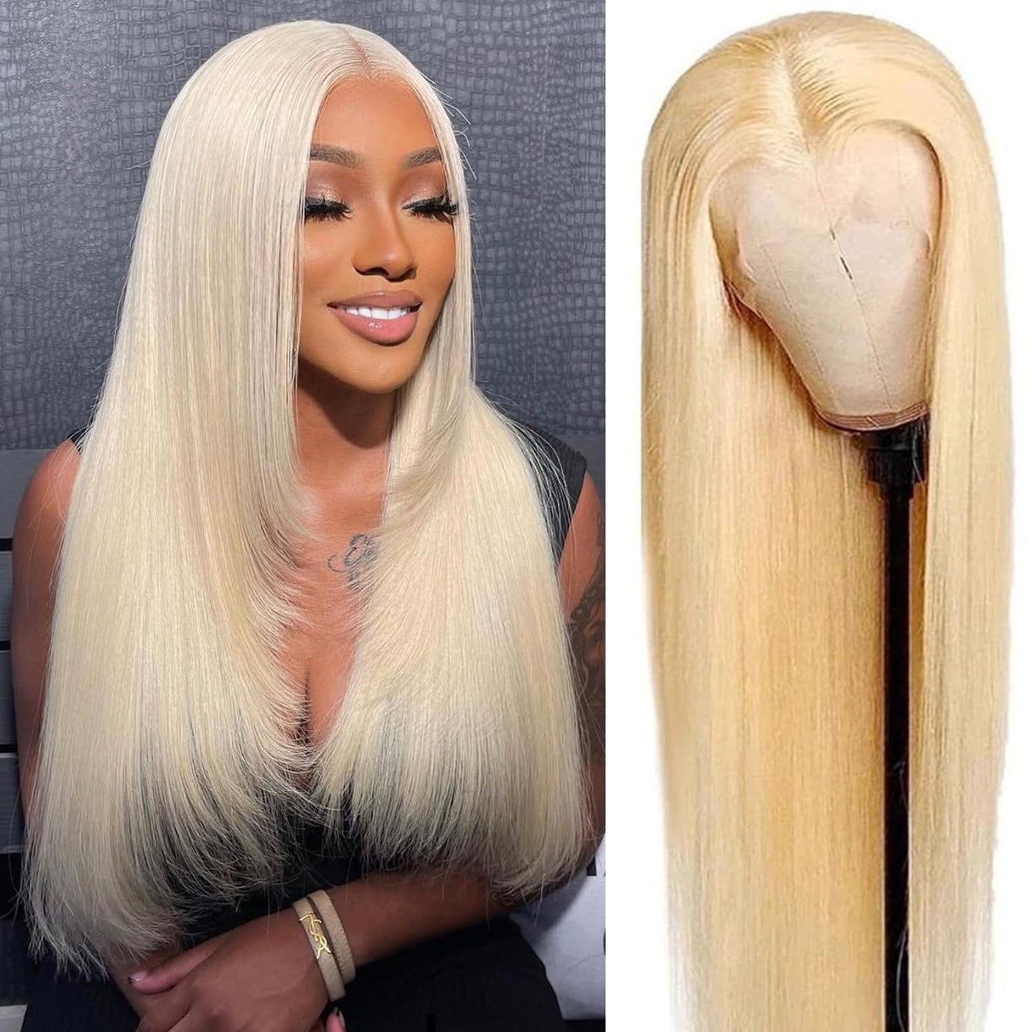 250 Density Human Hair Wig 13X4 HD Lace Front Wigs Pre Plucked Glueless Wig Human Hair Body Wave Wigs Human Hair for Black Women Frontal Wigs Human Hair Wigs Bleached Knots 18 Inch