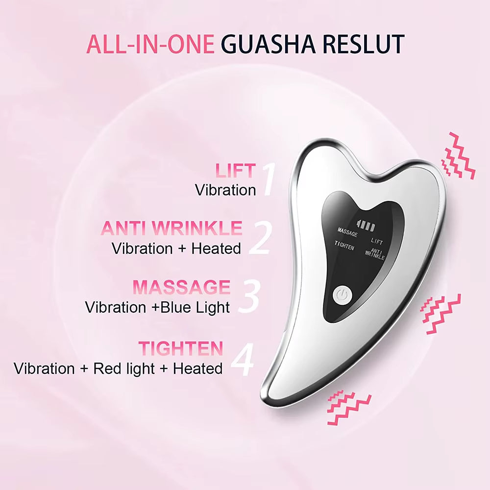 Electric Gua Sha Tools Microcurrent Face Lift Machine Slimming Massager Double Chin Remove Neck Face Massage Skin Care Tool