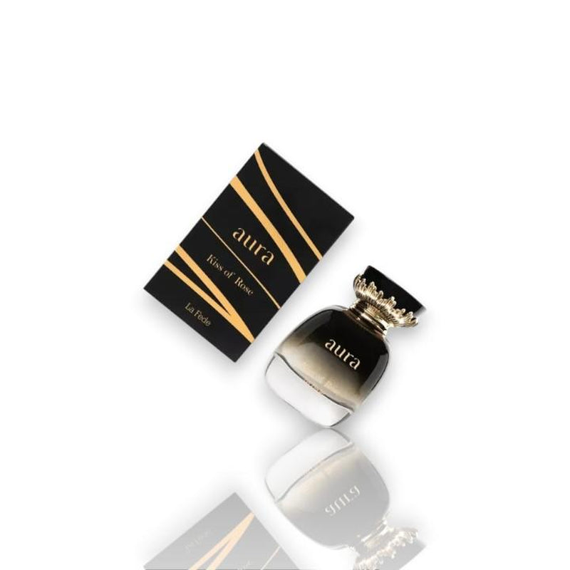 Khadlaj Perfumes | La Fede | Aura | Kiss of Rose | Eau De Parfum | 100 ML - 3.4 Oz | Womens Fragrance | Fruity - Sweet - Musky Notes