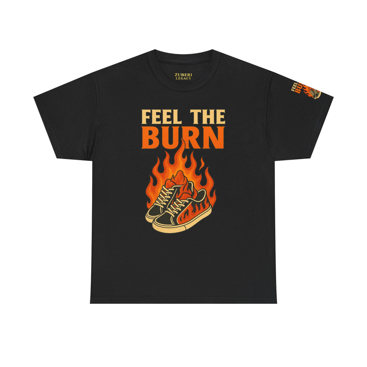 Bun Dem Summer "Feel the Burn" Unisex Heavy Cotton Tee Empire Edition - Trendy Workout Tee, Fitness Apparel, Motivational Shirt, Casual Wear, Gift for Athletes