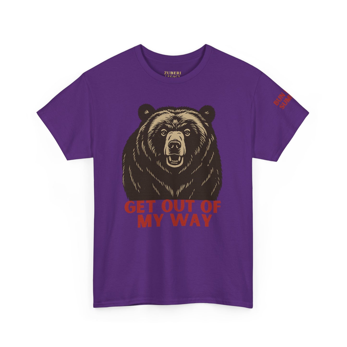 Bun Dem Summer Wild Spirit Graphic Tee, Get Out of My Way Shirt Empire Edition, Unisex Cotton Top, Bear Print T-shirt, Summer Vibes Fashion