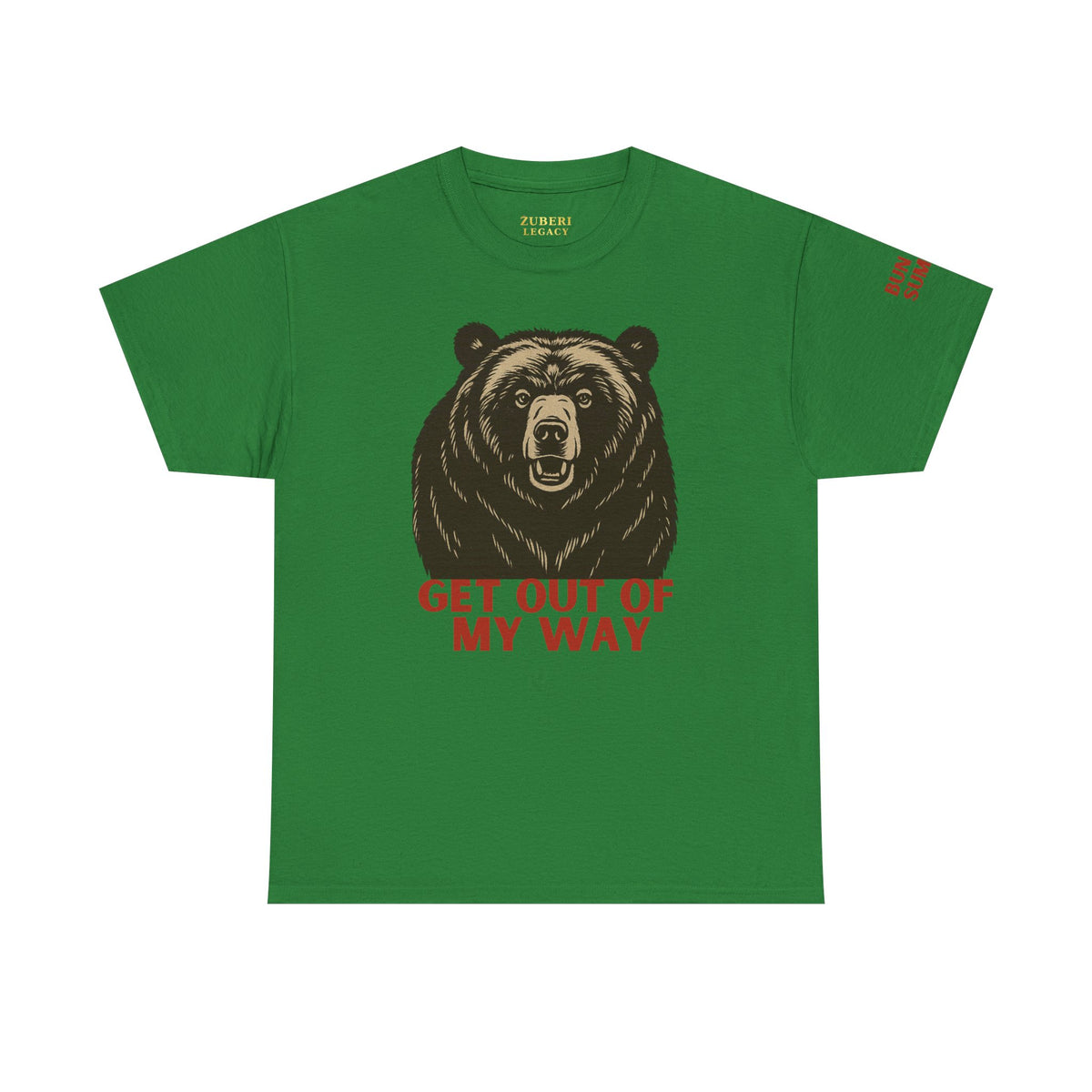 Bun Dem Summer Wild Spirit Graphic Tee, Get Out of My Way Shirt Empire Edition, Unisex Cotton Top, Bear Print T-shirt, Summer Vibes Fashion