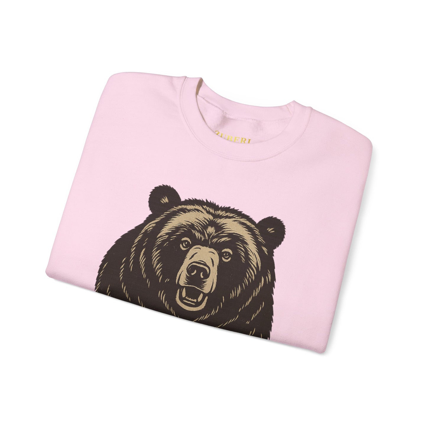 Bun Dem Summer Bear Themed Crewneck Sweatshirt - Get Out of My Way Empire Edition, Unique Gift for Outdoor Lovers, Cozy Casual Style, Perfect for Autumn