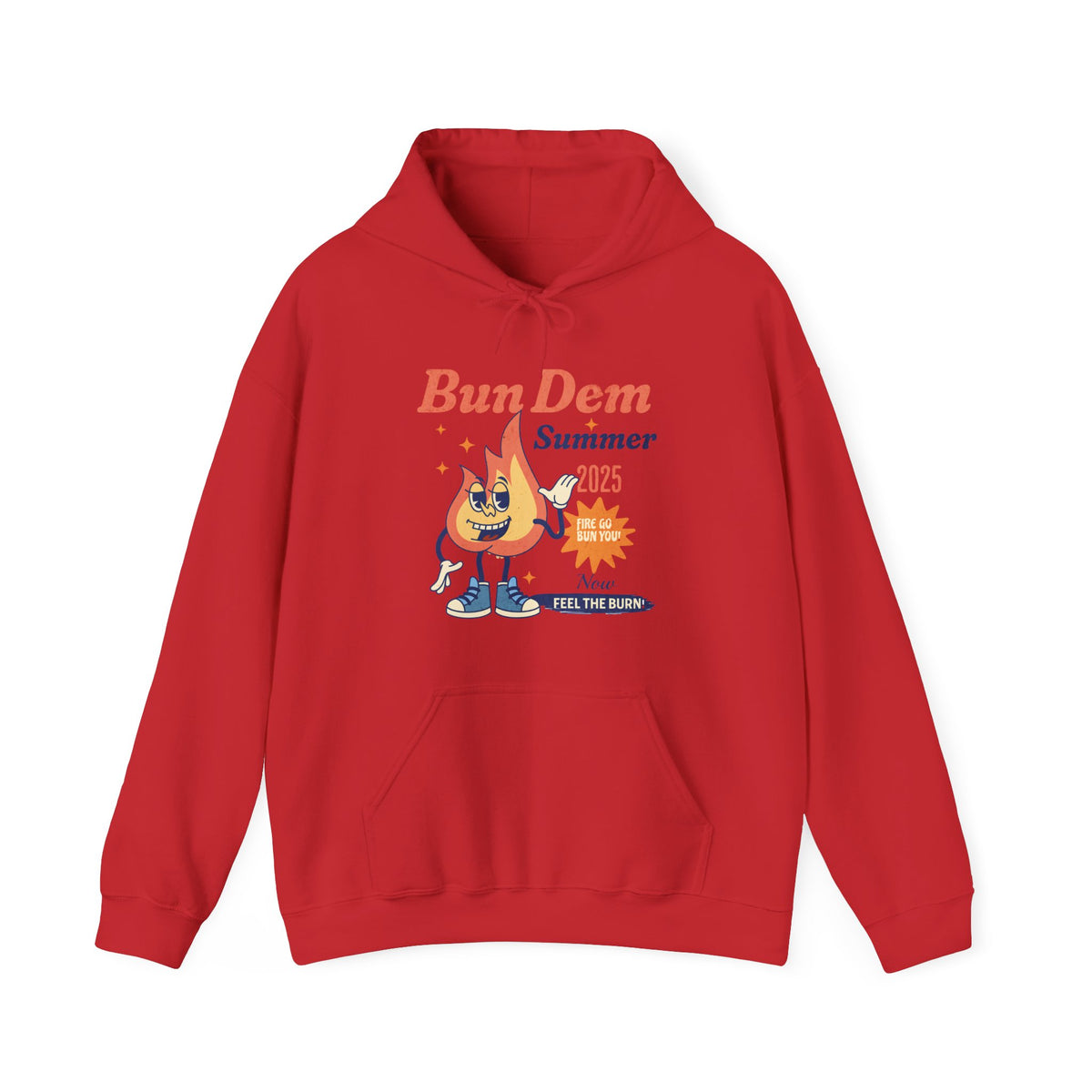 Bun Dem Summer 2026 Feel The Burn Graphic Hoodie,