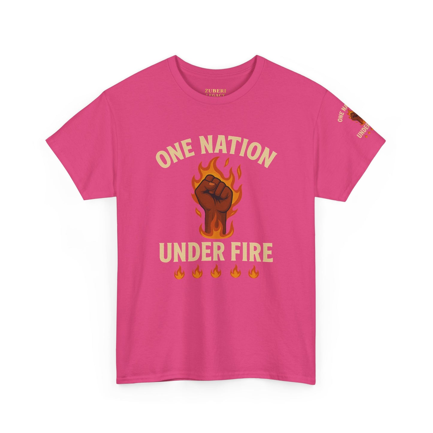 Bun Dem Summer Unisex Heavy Cotton Tee - One Nation Under Fire Empire Edition Graphic Tee, Protest Shirt, Activism Apparel, Gift for Social Justice Warriors