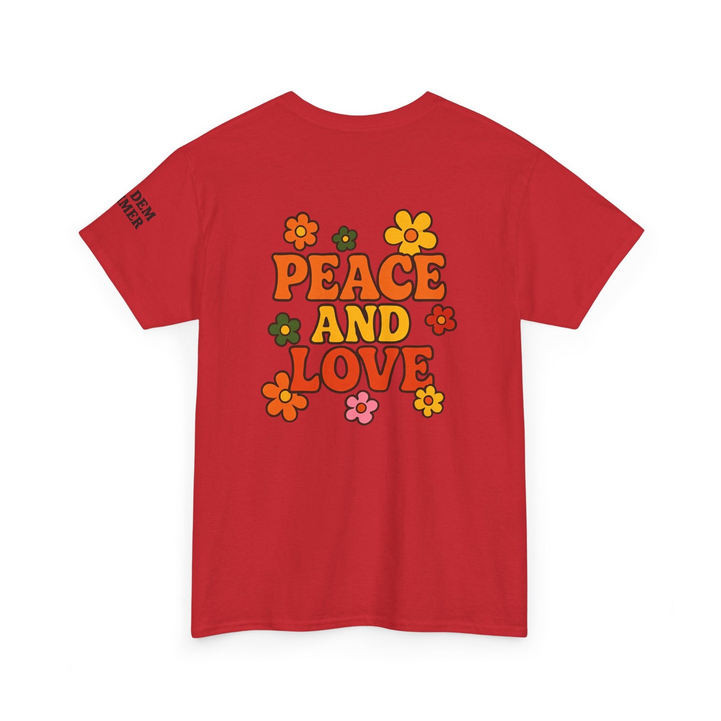 Summer Vibes Unisex Tee | Peace & Love Graphic Shirt, Casual Summer Outfit, Festival Wear, Gift for Friends, Retro Style