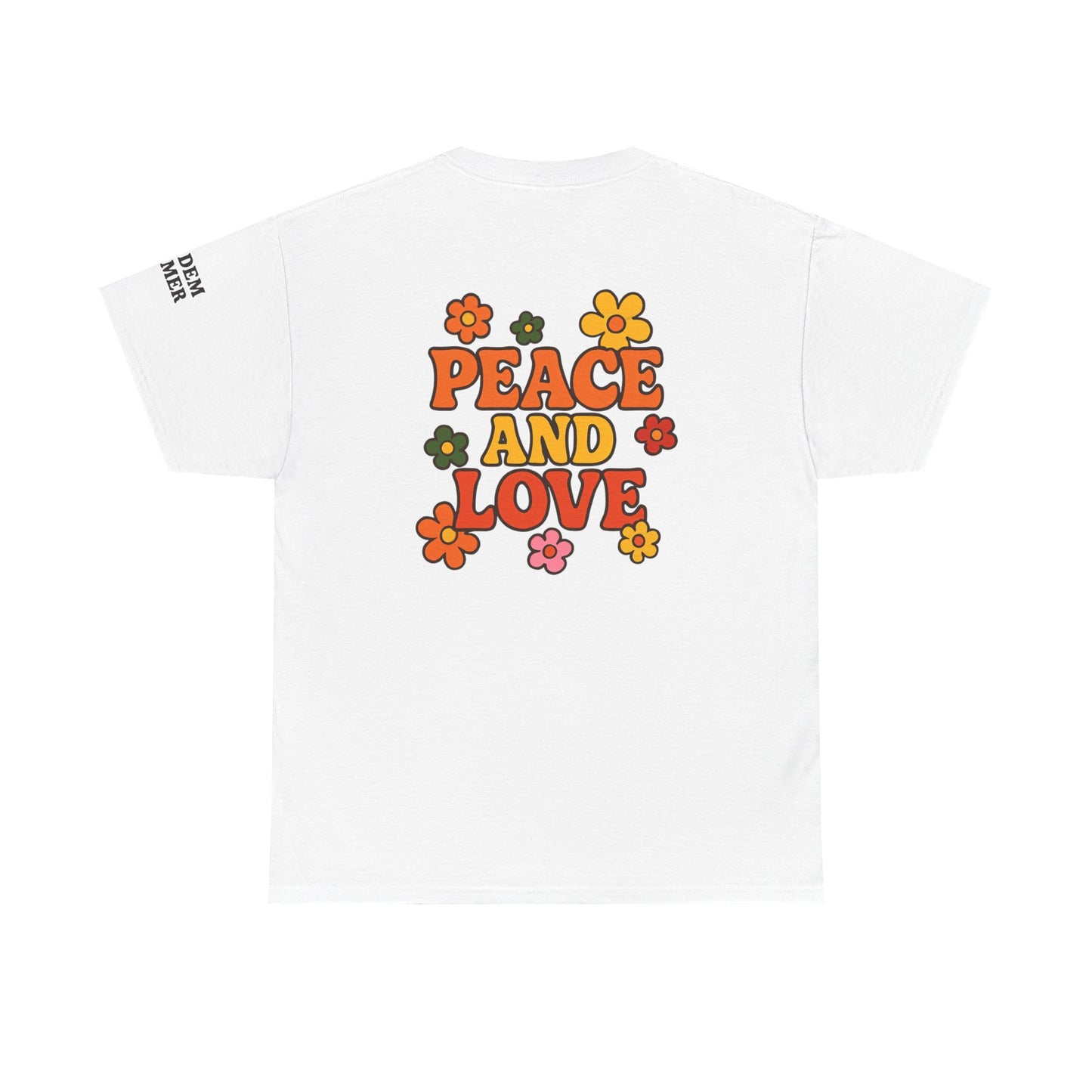 Summer Vibes Unisex Tee | Peace & Love Graphic Shirt, Casual Summer Outfit, Festival Wear, Gift for Friends, Retro Style
