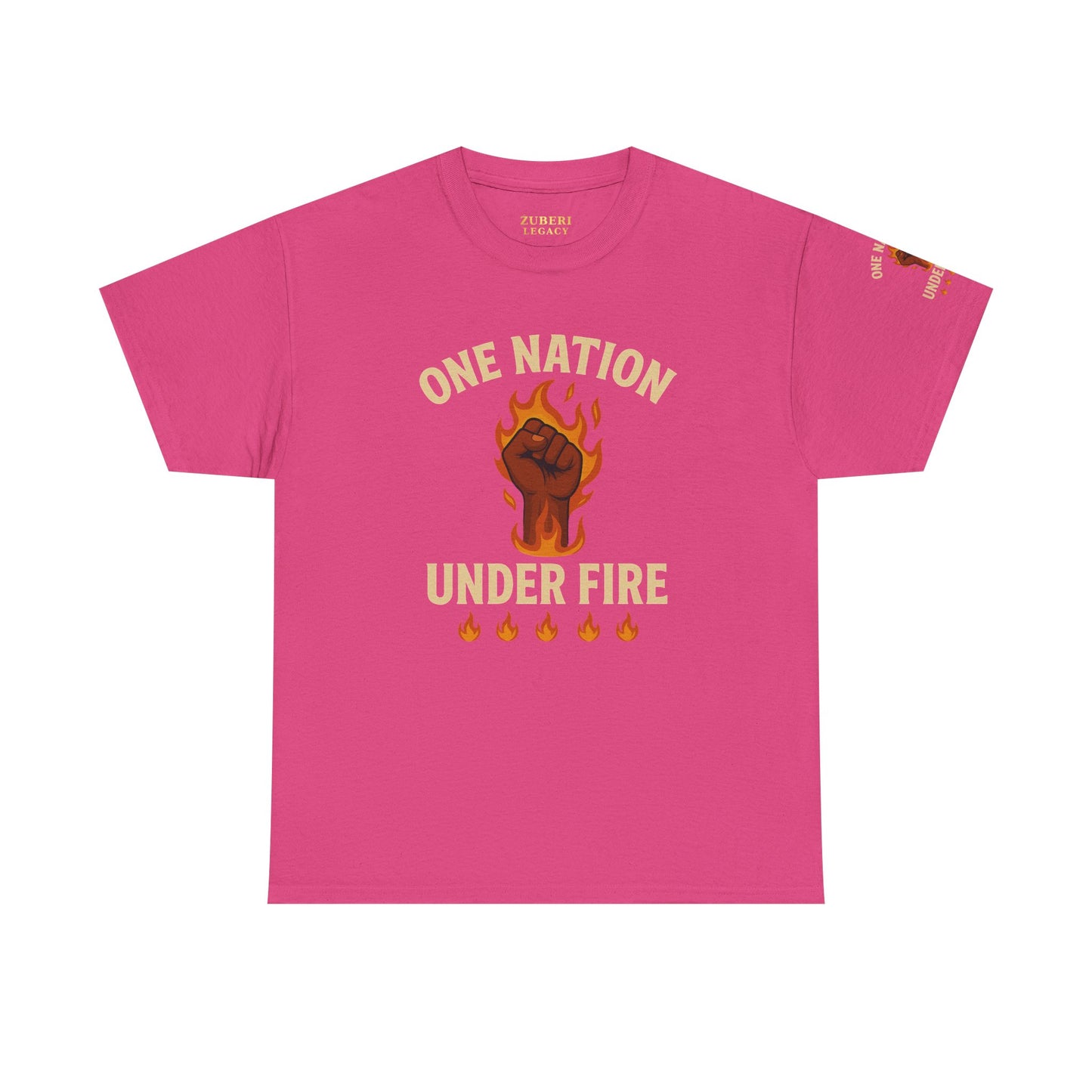Bun Dem Summer Unisex Heavy Cotton Tee - One Nation Under Fire Empire Edition Graphic Tee, Protest Shirt, Activism Apparel, Gift for Social Justice Warriors