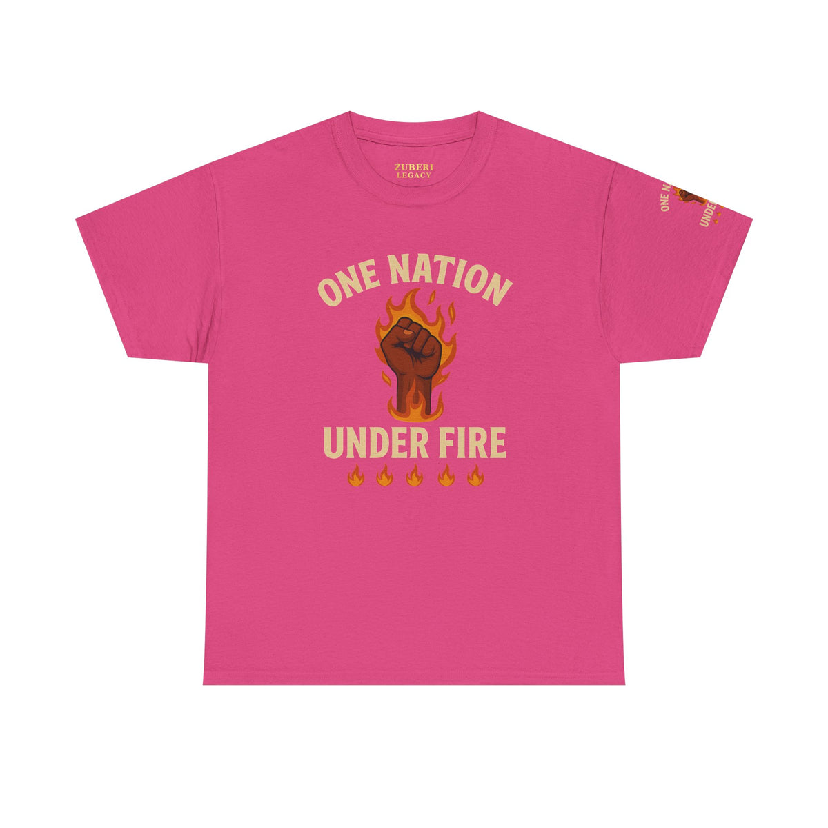 Bun Dem Summer Unisex Heavy Cotton Tee - One Nation Under Fire Empire Edition Graphic Tee, Protest Shirt, Activism Apparel, Gift for Social Justice Warriors
