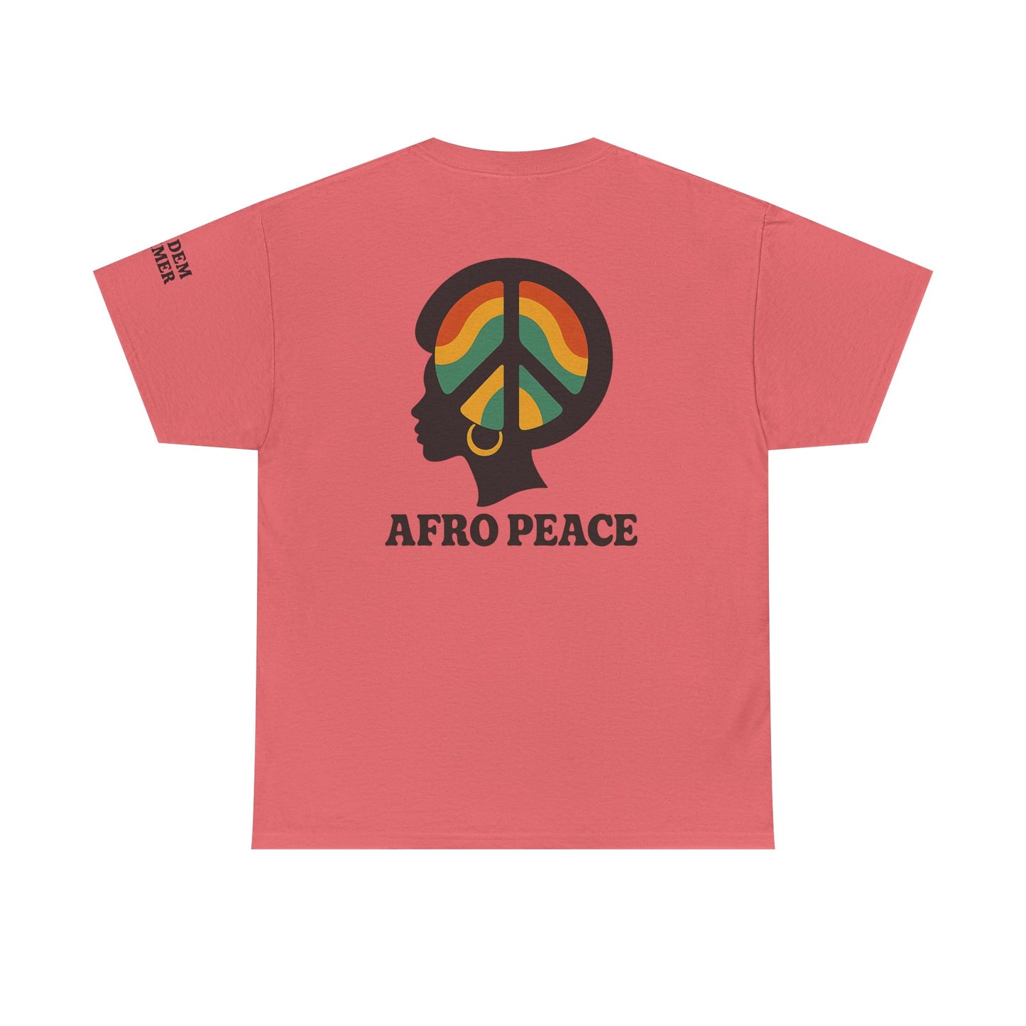 Bun Dem Summer Afro Peace Unisex Tee, Empire Edition Afrocentric Cotton T-Shirt, Peace Sign Shirt, Black History Month Apparel, Gift for Activists, Cultural Pride Wear