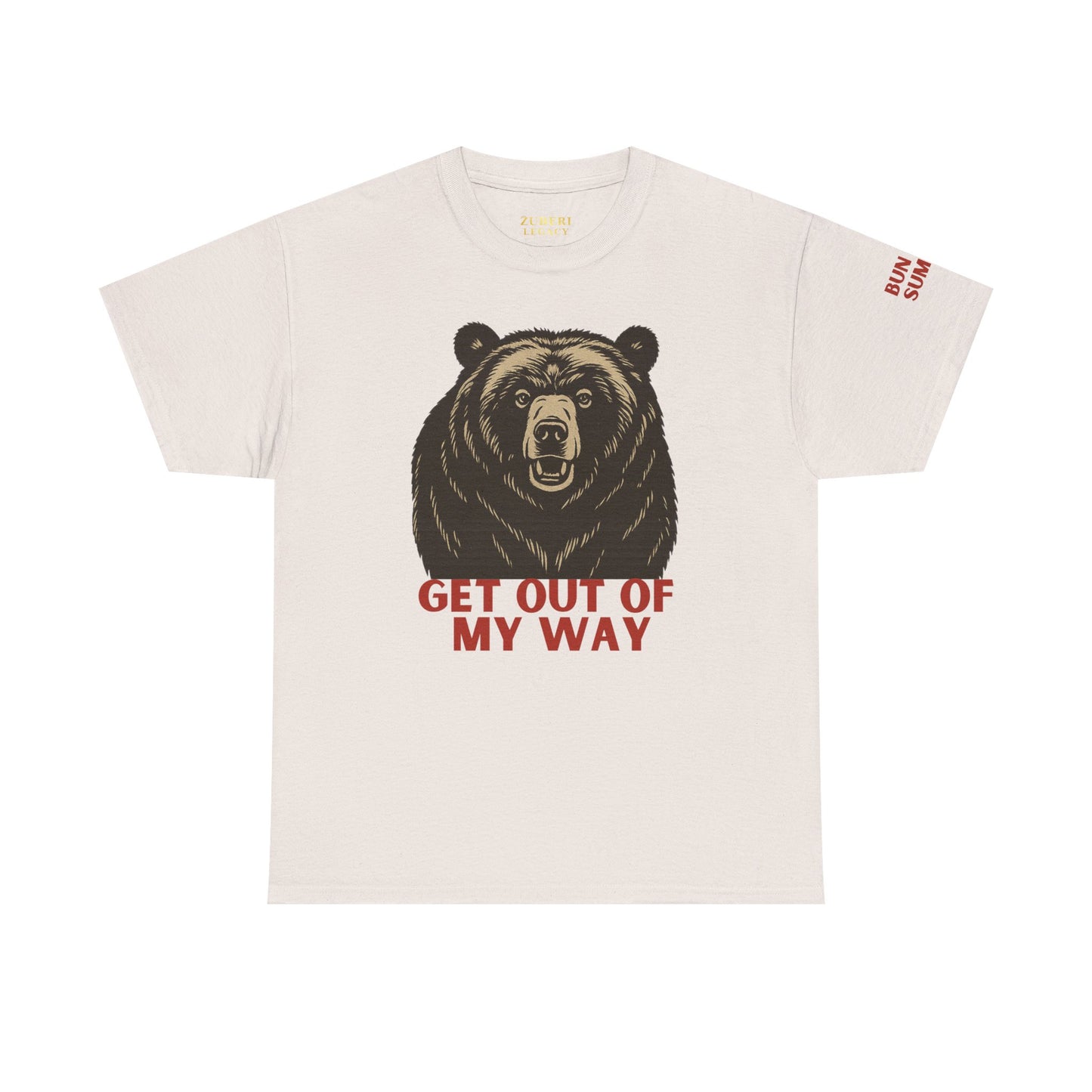 Bun Dem Summer Wild Spirit Graphic Tee, Get Out of My Way Shirt Empire Edition, Unisex Cotton Top, Bear Print T-shirt, Summer Vibes Fashion