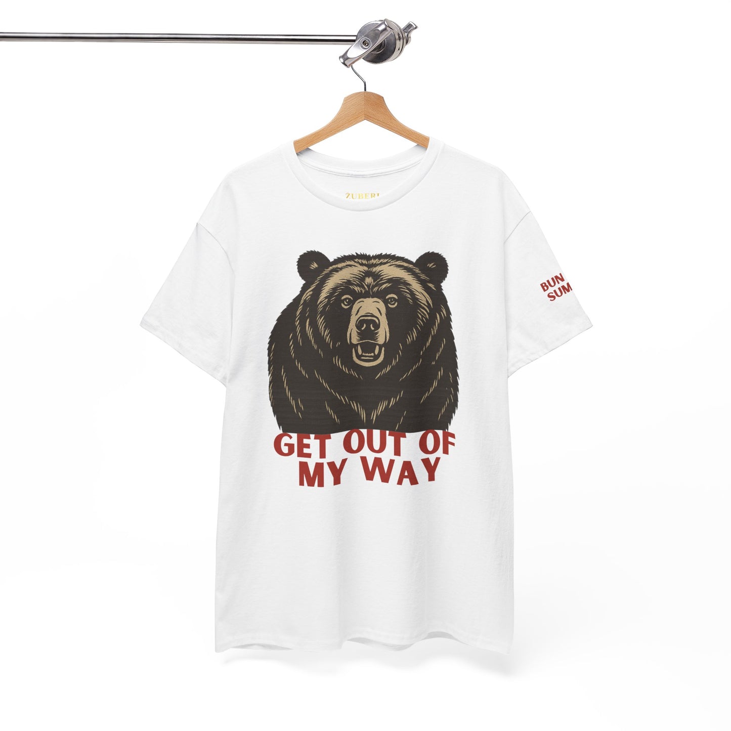 Bun Dem Summer Wild Spirit Graphic Tee, Get Out of My Way Shirt Empire Edition, Unisex Cotton Top, Bear Print T-shirt, Summer Vibes Fashion