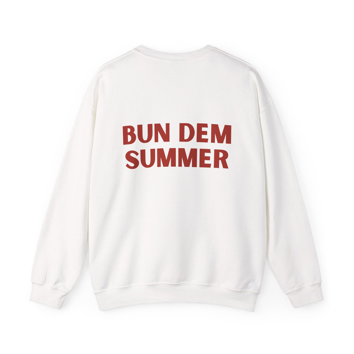 Bun Dem Summer Bear Themed Crewneck Sweatshirt - Get Out of My Way Empire Edition, Unique Gift for Outdoor Lovers, Cozy Casual Style, Perfect for Autumn