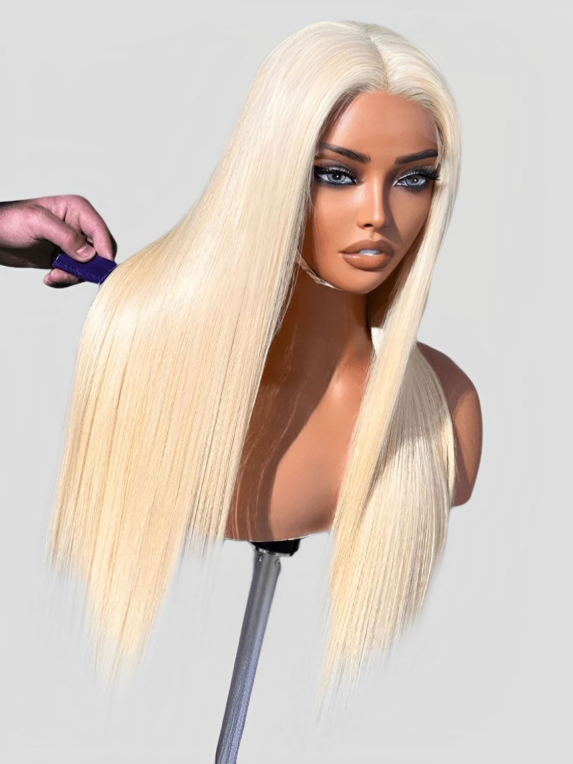 250 Density Human Hair Wig 13X4 HD Lace Front Wigs Pre Plucked Glueless Wig Human Hair Body Wave Wigs Human Hair for Black Women Frontal Wigs Human Hair Wigs Bleached Knots 18 Inch