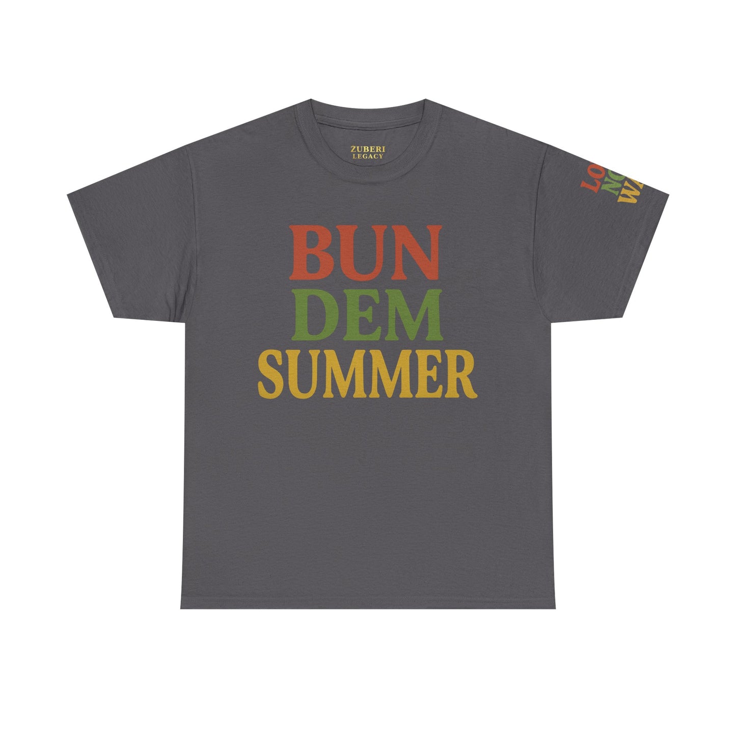 'Bun Dem Summer' Unisex Heavy Cotton Tee with and 'Love Not War' Design – Casual Summer Shirt, Gifts for Music Lovers, Festival Wear, [...]