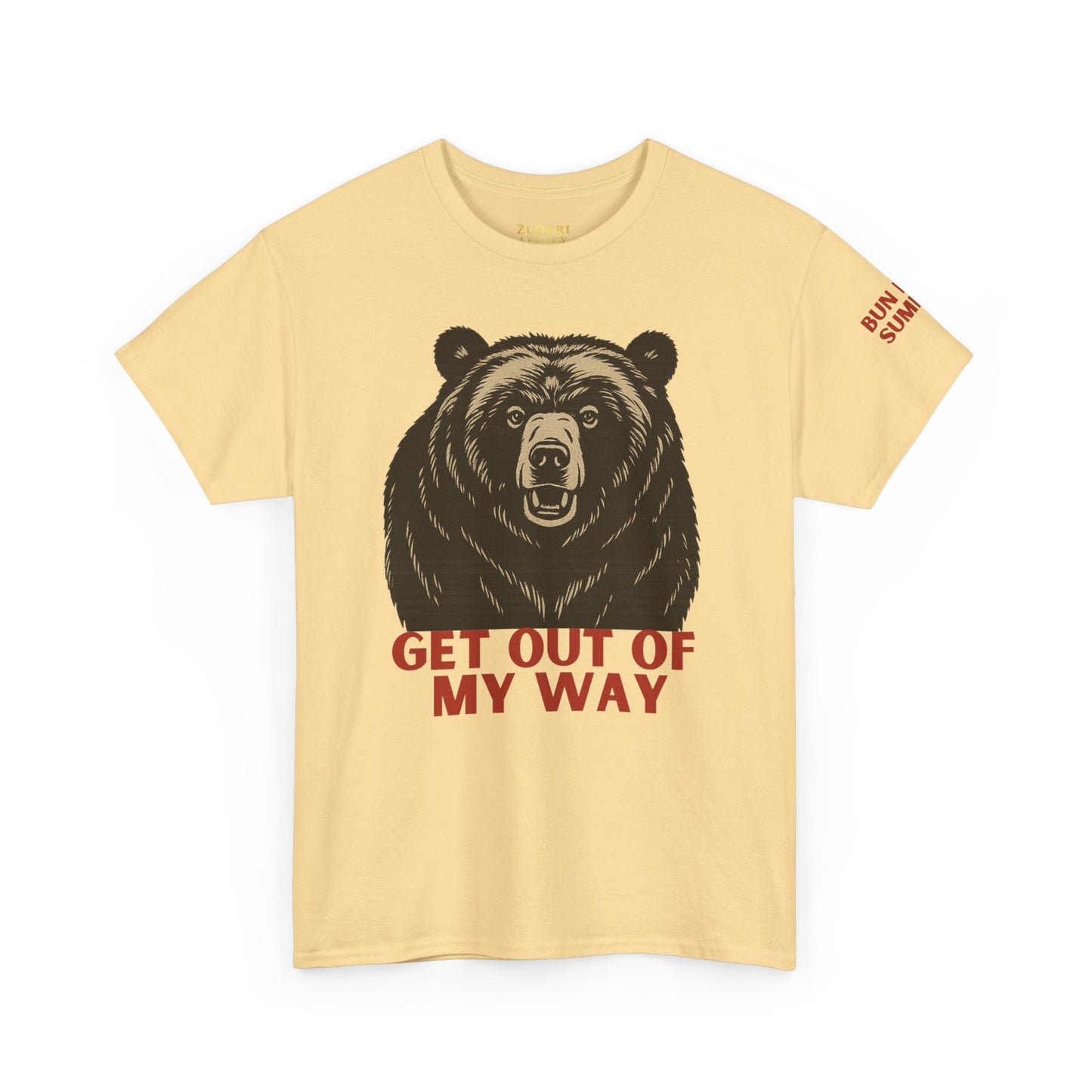 Bun Dem Summer Wild Spirit Graphic Tee, Get Out of My Way Shirt Empire Edition, Unisex Cotton Top, Bear Print T-shirt, Summer Vibes Fashion