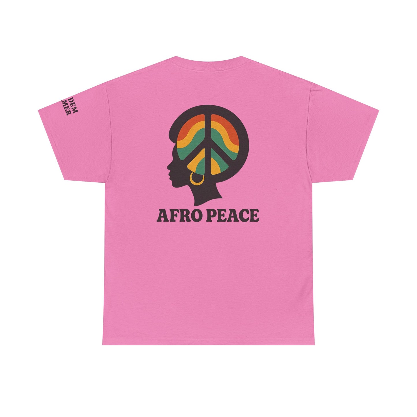 Bun Dem Summer Afro Peace Unisex Tee, Empire Edition Afrocentric Cotton T-Shirt, Peace Sign Shirt, Black History Month Apparel, Gift for Activists, Cultural Pride Wear