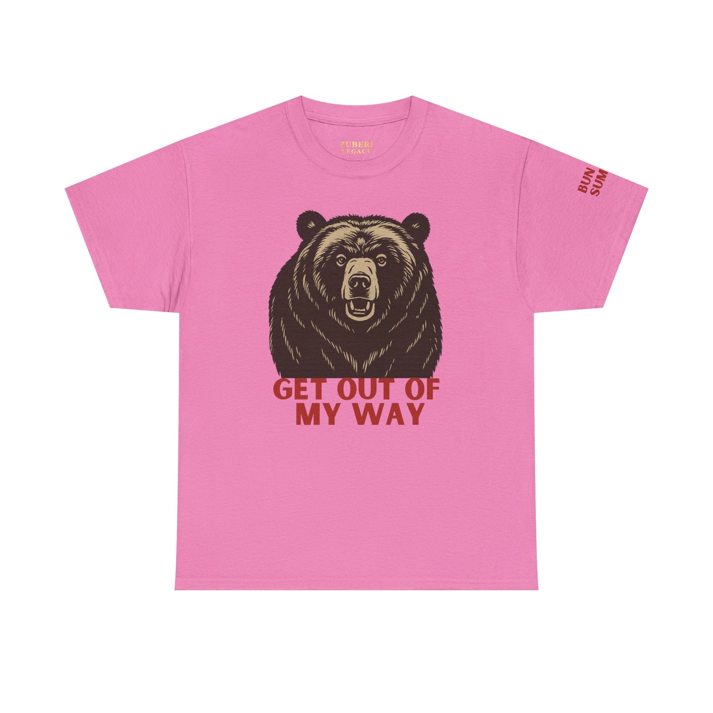 Bun Dem Summer Wild Spirit Graphic Tee, Get Out of My Way Shirt Empire Edition, Unisex Cotton Top, Bear Print T-shirt, Summer Vibes Fashion