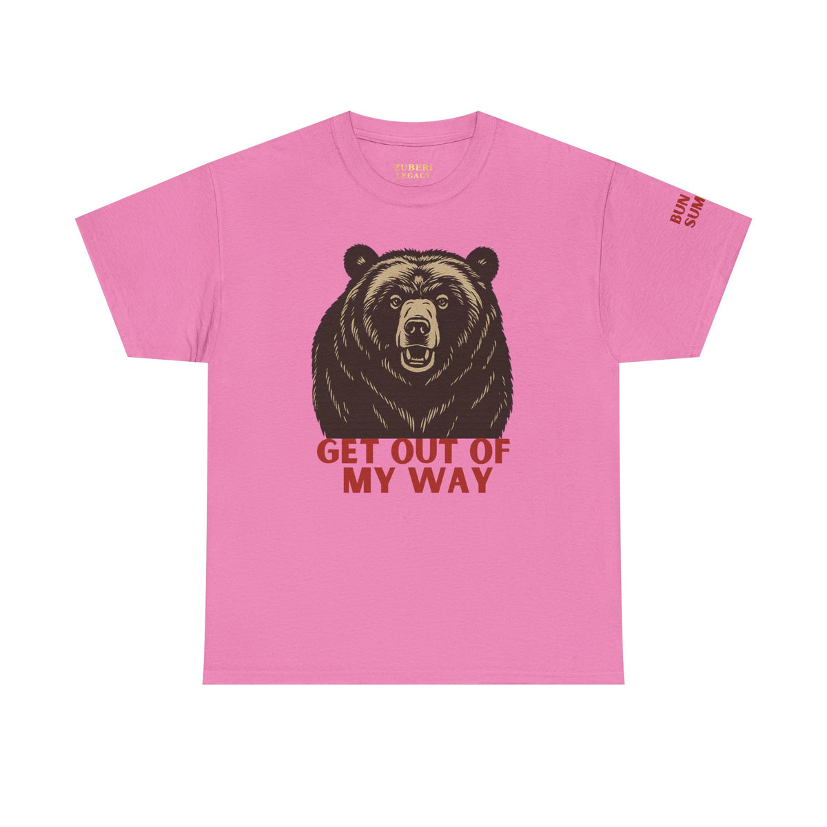 Bun Dem Summer Wild Spirit Graphic Tee, Get Out of My Way Shirt Empire Edition, Unisex Cotton Top, Bear Print T-shirt, Summer Vibes Fashion