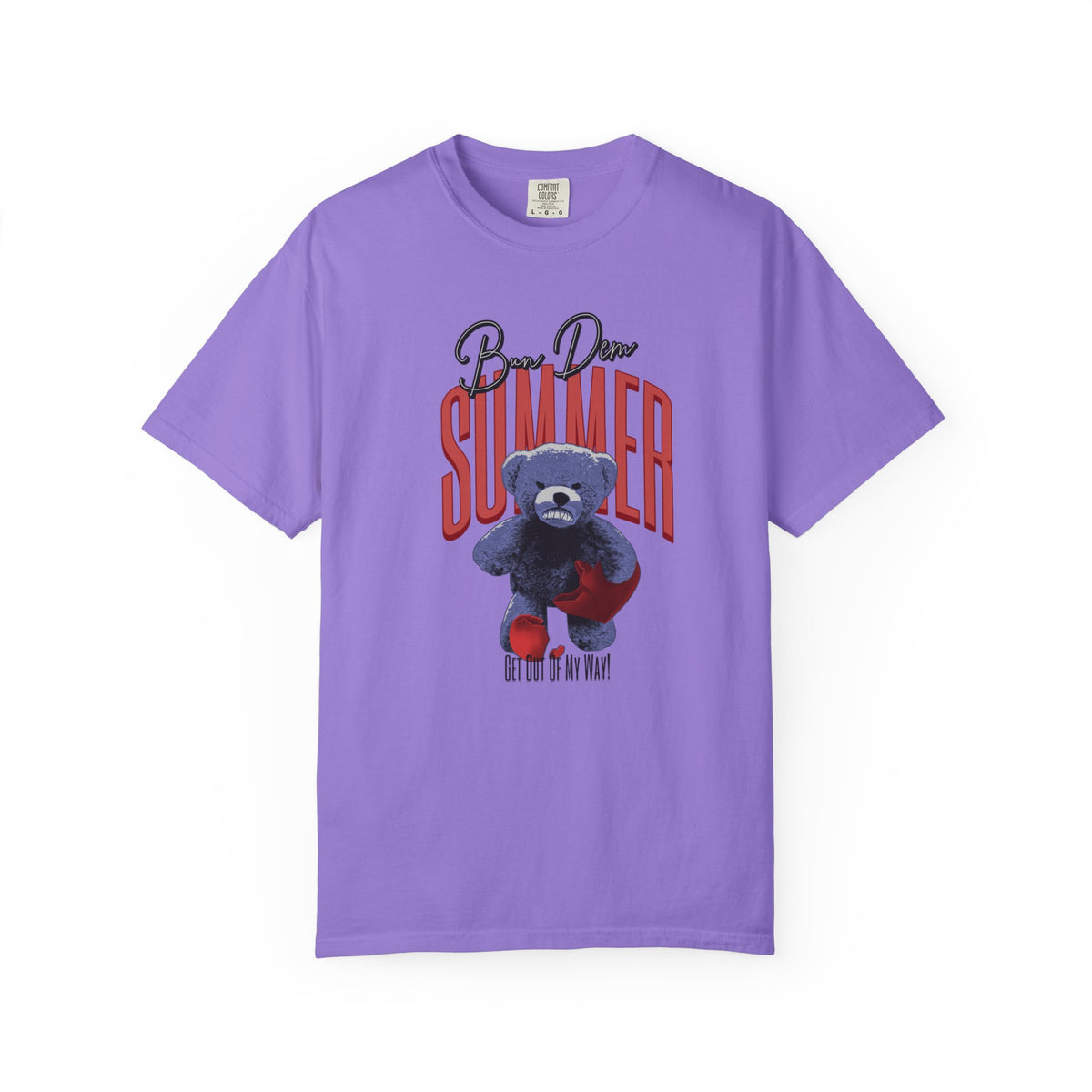 Bun Dem Summer Bear Graphic T-Shirt, Unisex Summer Tee Empire Edition, Get Out Of My Way T-Shirt, Gift for Summer Lovers, Casual Outfit Top