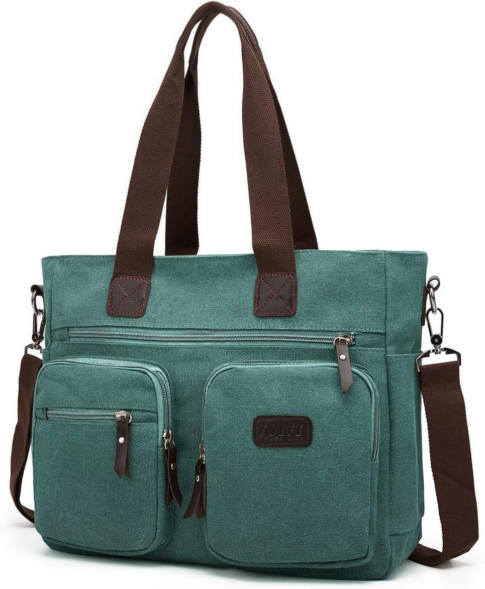 Tolfe Women Top Handle Satchel Handbags Shoulder Bag Messenger Tote Bag Purse Crossbody Bag Travel Work Tote Bag