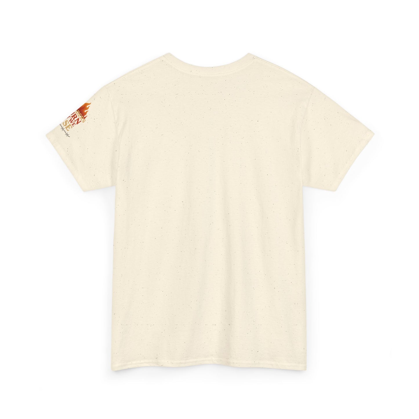 Bun Dem Summer Empowering Unisex Heavy Cotton Tee| Gildan 5000 - "Borders Burn But We Rise" Empire Edition - Activism Fashion, Statement Shirt, Gift for Allies, Equality