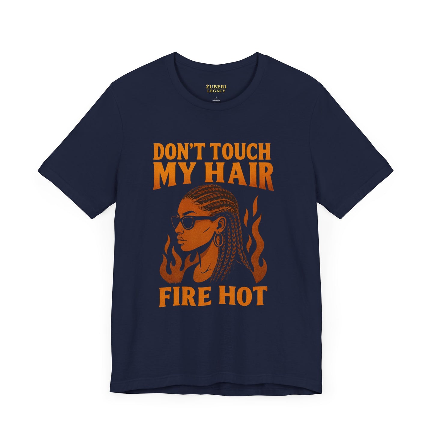 Fire Hot Hair Graphic Tee, Unisex Jersey Short Sleeve Tee, Afrocentric T-Shirt, Black Pride Apparel, Unique Gift for Her, Fun Casual Wear