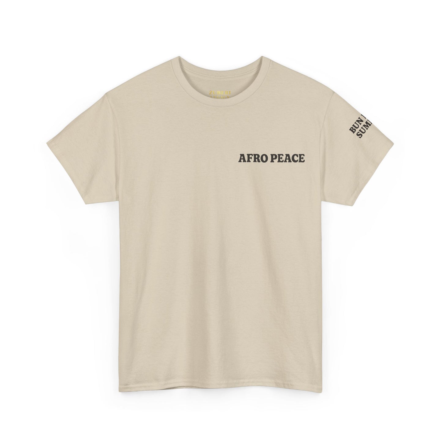 Bun Dem Summer Afro Peace Unisex Tee, Empire Edition Afrocentric Cotton T-Shirt, Peace Sign Shirt, Black History Month Apparel, Gift for Activists, Cultural Pride Wear