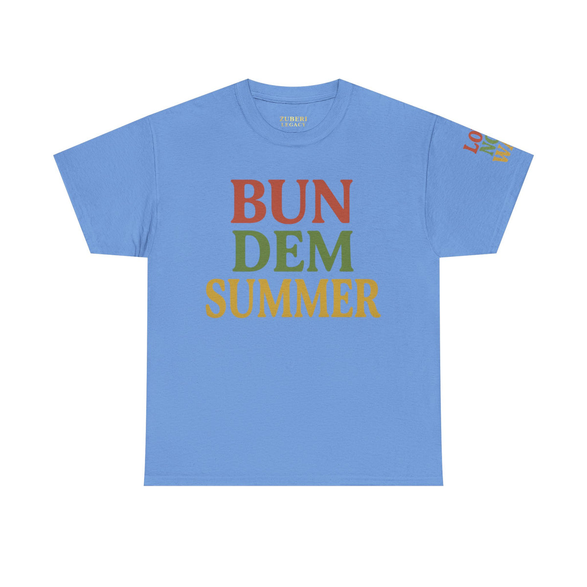 'Bun Dem Summer' Unisex Heavy Cotton Tee with and 'Love Not War' Design – Casual Summer Shirt, Gifts for Music Lovers, Festival Wear, [...]