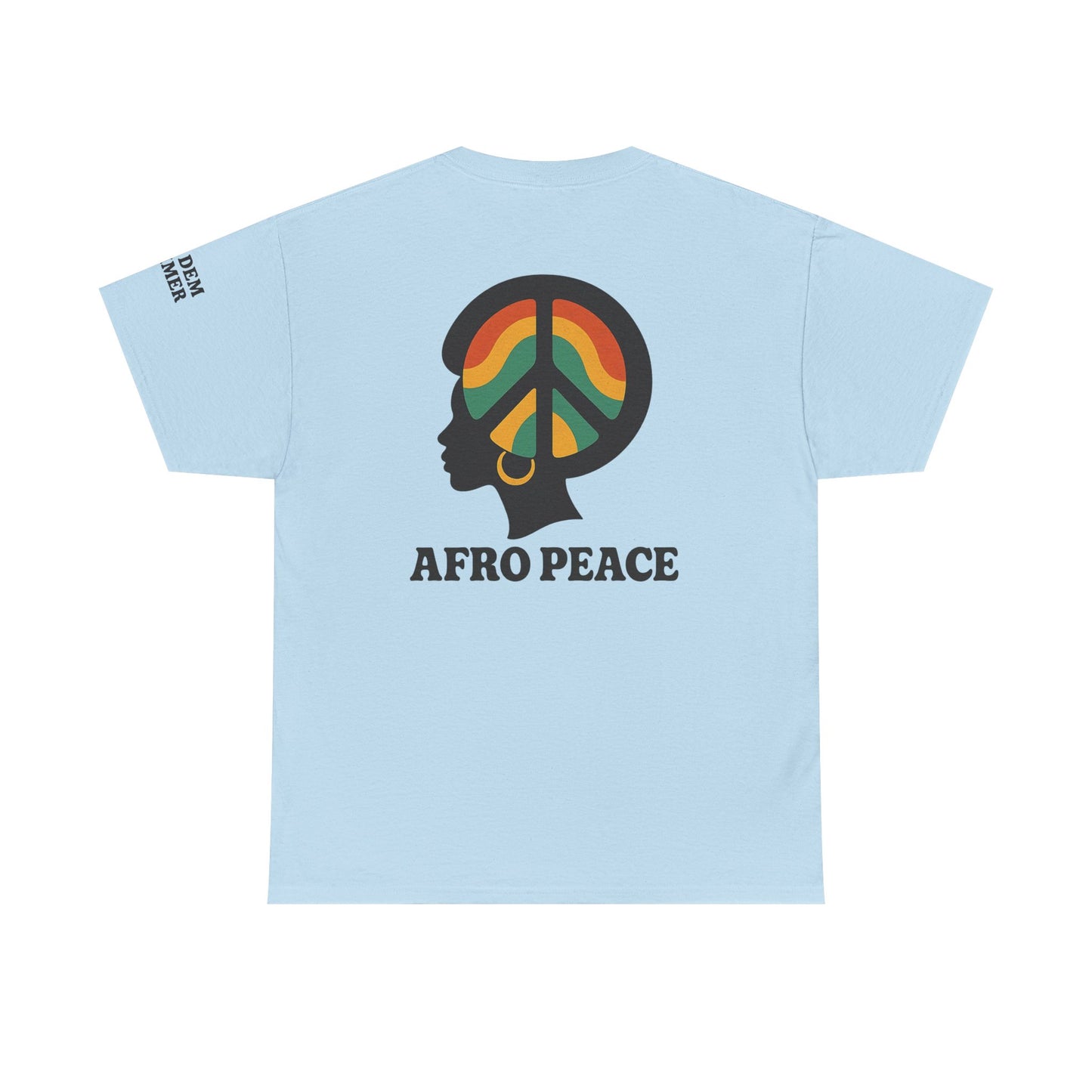 Bun Dem Summer Afro Peace Unisex Tee, Empire Edition Afrocentric Cotton T-Shirt, Peace Sign Shirt, Black History Month Apparel, Gift for Activists, Cultural Pride Wear