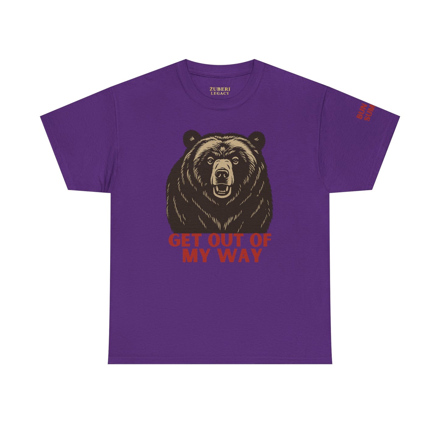 Bun Dem Summer Wild Spirit Graphic Tee, Get Out of My Way Shirt Empire Edition, Unisex Cotton Top, Bear Print T-shirt, Summer Vibes Fashion