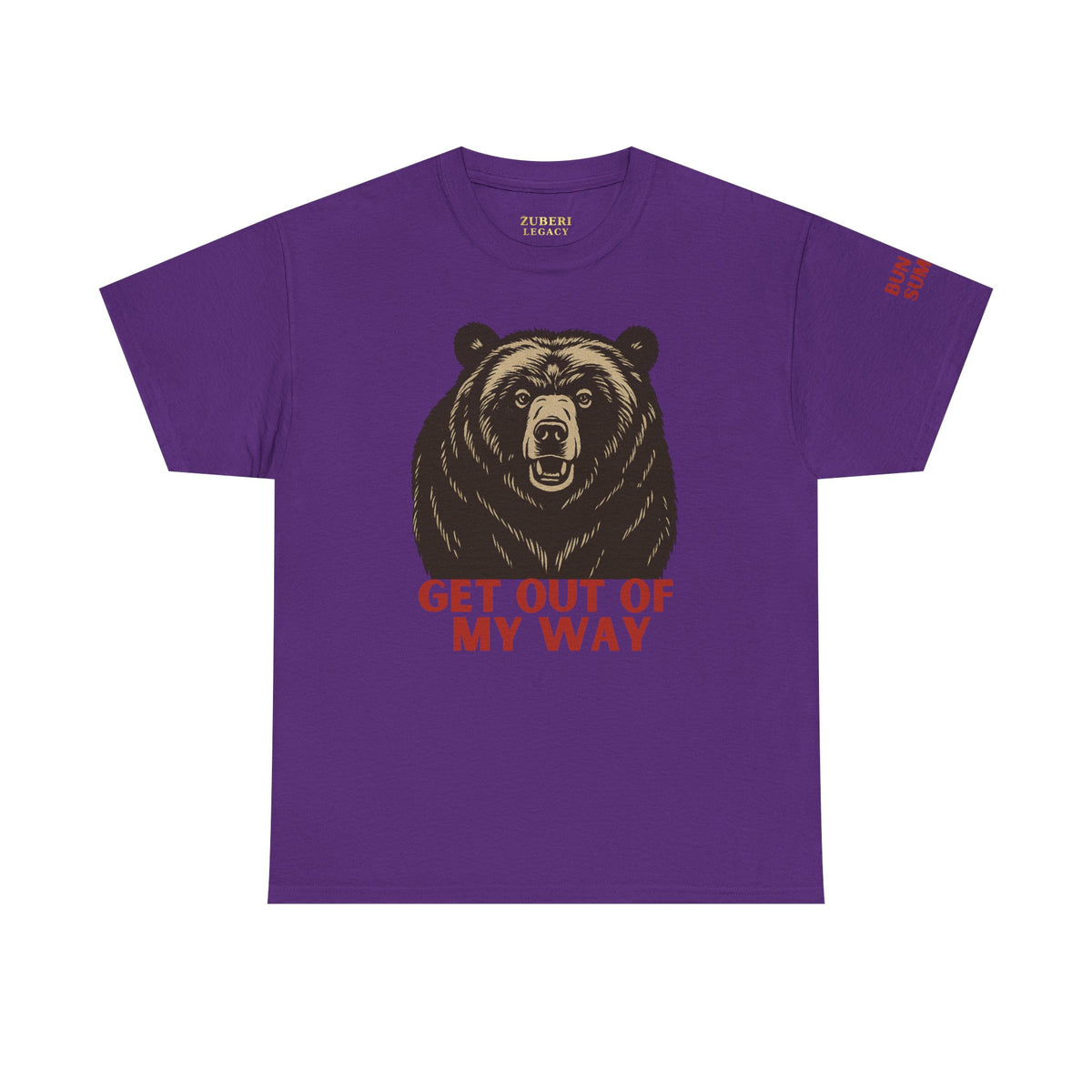 Bun Dem Summer Wild Spirit Graphic Tee, Get Out of My Way Shirt Empire Edition, Unisex Cotton Top, Bear Print T-shirt, Summer Vibes Fashion