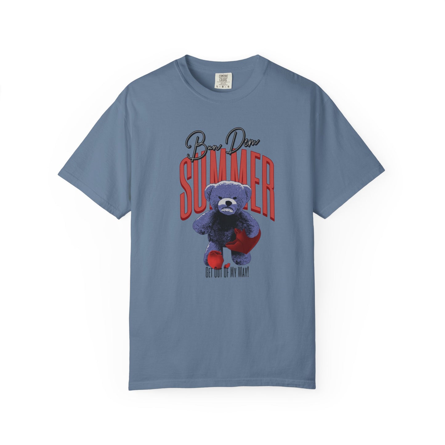 Bun Dem Summer Bear Graphic T-Shirt, Unisex Summer Tee Empire Edition, Get Out Of My Way T-Shirt, Gift for Summer Lovers, Casual Outfit Top