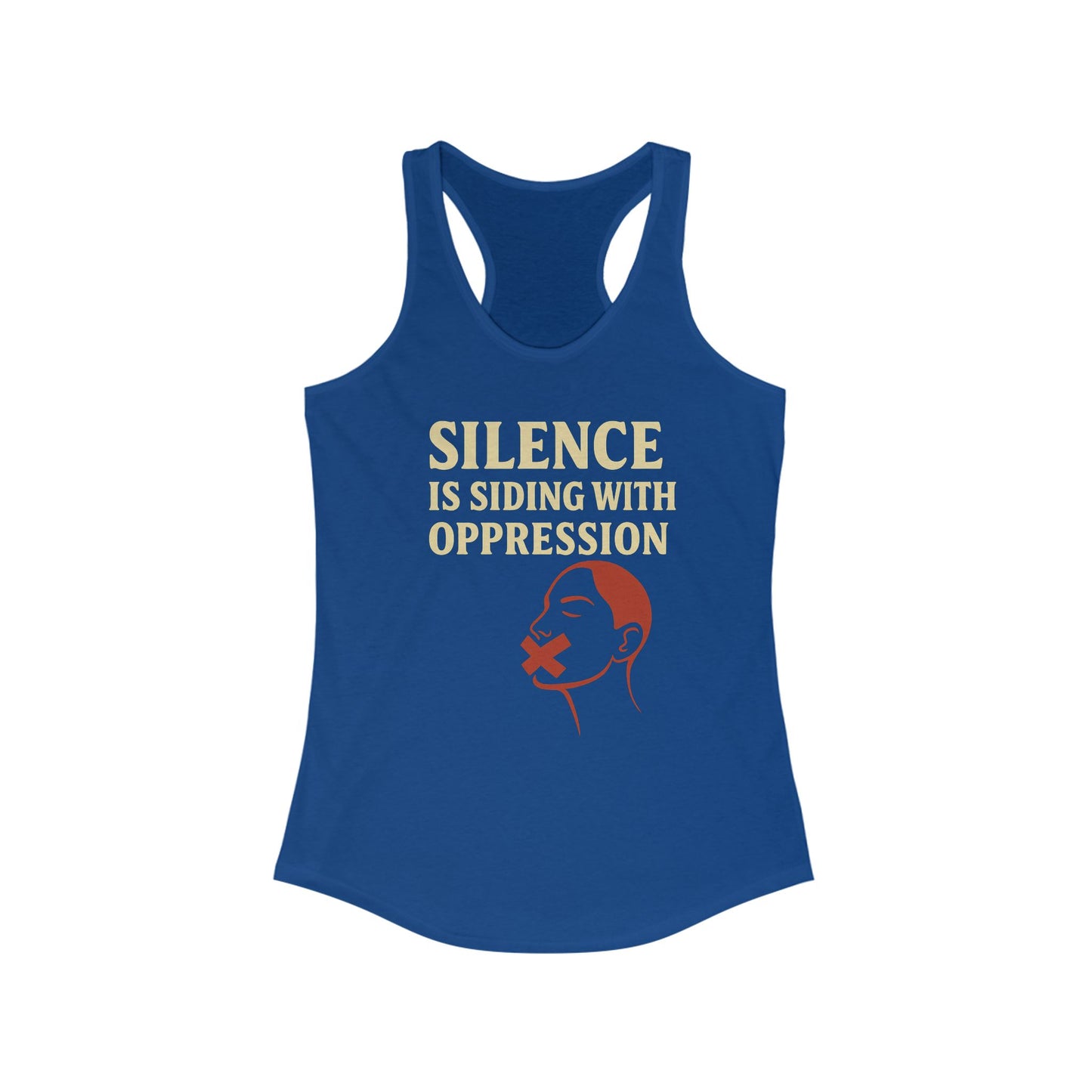 Bun Dem Summer Empowering Women's Racerback Tank Top Empire Edition  - Silence is Siding with Oppression, Feminist Apparel, Activist Wear, Workout Top, Gift for Her